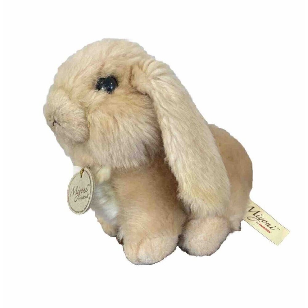 Miyoni by Aurora Lopp Ear Tan Bunny Rabbit Plush Stuffed Animal 6"